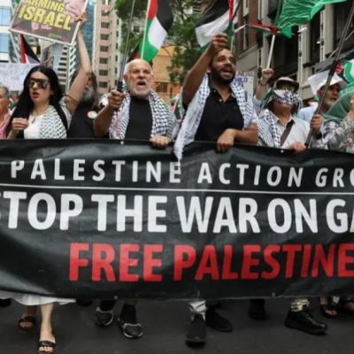 Ammonnews : Tens of thousands attend pro-Palestinian rally in Sydney
