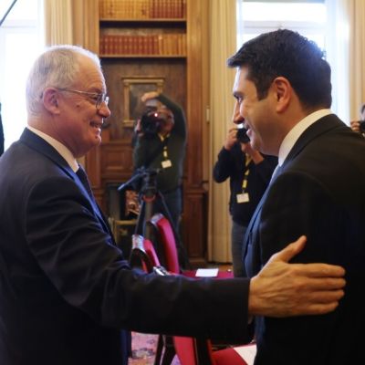Armenian Speaker of Parliament meets with President of the Hellenic Republic