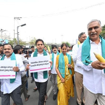 BRS Leaders Stage Fiery Protest for Maize Farmers’ Rights | Headlines