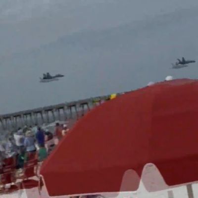 Navy’s Blue Angels investigate after video shows low flyover at Florida beach – AOL
