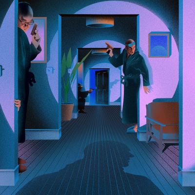 A stranger invades. Where is your gun?