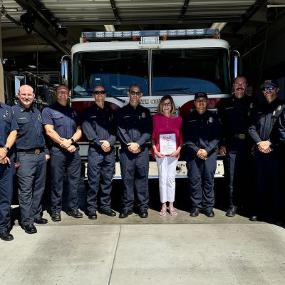 NCFPD Station 2 ‘mom’ recognized by State Senator Brian Jones