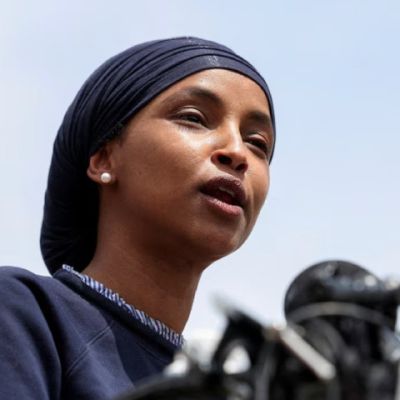 Man sprays US lawmaker Ilhan Omar with foul liquid after ICE condemnation