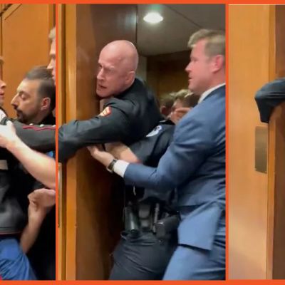 ‘No one wants to die for Israel!’: MAGA Senator snaps Marine veteran’s arm after Senate committee outburst