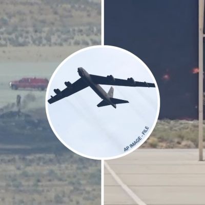 B-52 Stratofortress bomber crashed kills eight during test flight
