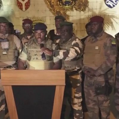 Gabon troops say election results “cancelled” and they’re in charge
