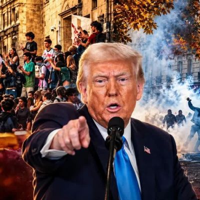 Trump Claims France Is ‘Burning Down’ Over Immigration as Macron Hits Back Amid Nationwide Protests and Clashes
