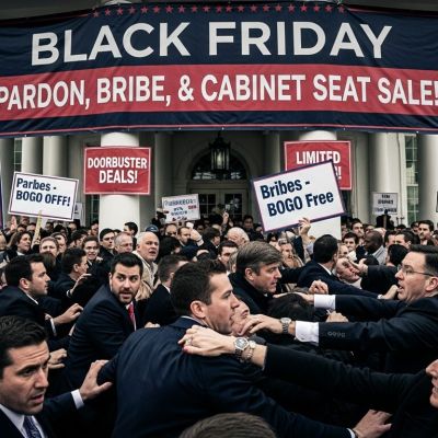 White House Black Friday Sale: HUGE Savings on Pardons, Bribes, and Cabinet Seats