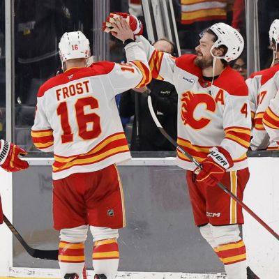 Frost family shines from start to finish on big night for Flames