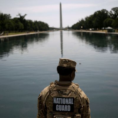 Water-gash: Trump reflecting pool vandalism claims assessed