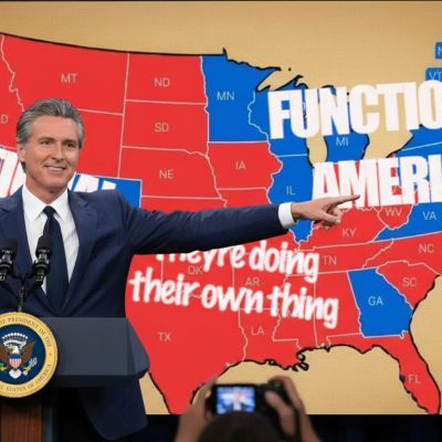 Gavin Newsom Announces New Role as President of America’s Functioning Half – Unsourced News