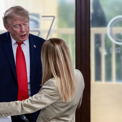 Trump insists Italy’s Meloni sought photos with him to boost popularity