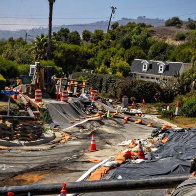 Ongoing landslide near Los Angeles causes weeks-long power shutoffs as heat wave sizzles region