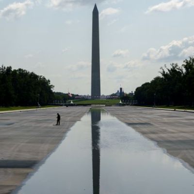 Trump’s Reflecting Pool debacle takes a predictably scandalous turn