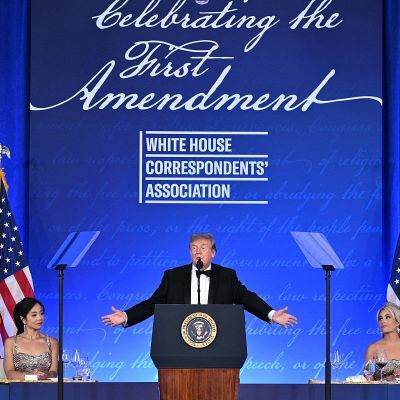 Trump says ‘the show must go on’ as White House correspondents’ dinner returns after shooting