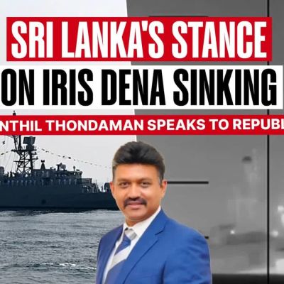 'Happened in International Waters': Sri Lankan Politician Senthil Thondaman on Iranian Warship IRIS Dena's Sinking by US
