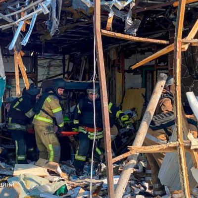 Russian missile attack kills 10 in northeast Ukraine, Zelenskiy vows response