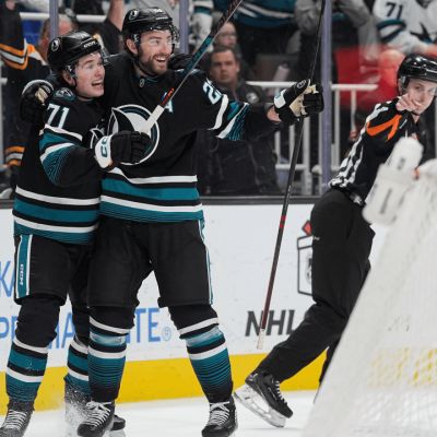 Celebrini has 4 points, Sharks defeat Flames for 3rd straight win | NHL.com