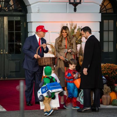 Trump and First Lady Greet Trick-or-Treaters at White House Halloween Celebration