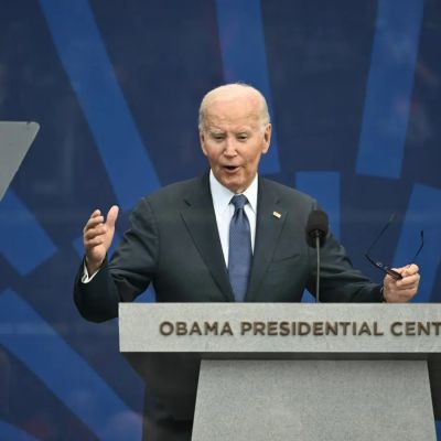 Joe Biden calls Donald Trump a ‘loser’ in first major attack since leaving office