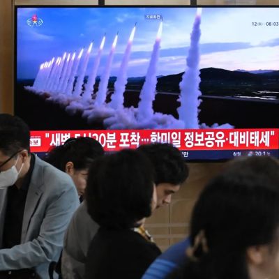North Korea fires missiles after US, South Korea and Japan military drills but America says ‘does not pose immediate threat’