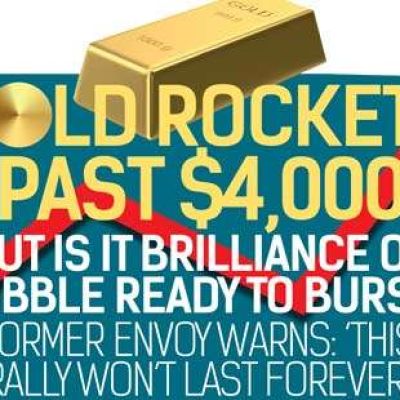 Gold rockets past $4,000