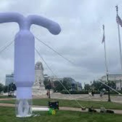 Giant, inflatable IUD arrives in Tampa: ‘The IUD Express’