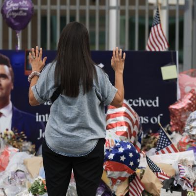 The evangelical Christian faith on display at Kirk’s memorial shaped his politics