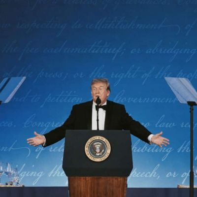 Trump addresses rescheduled WHCA dinner, takes jabs at journalists, others