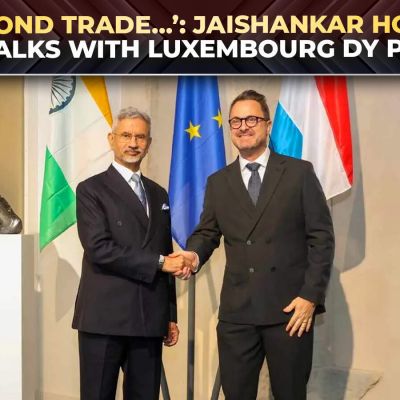 Luxembourg Dy PM Xavier Bettel and Jaishankar discuss expanding ties in space, tech, health