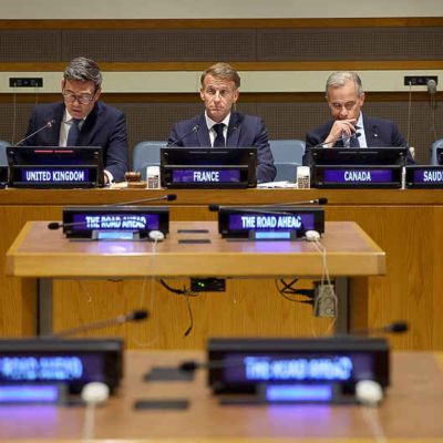 In UN farewell, Macron denounces Trump’s Gaza diplomacy as spectacle of shame