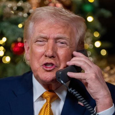 Trump warns against infiltration by a ‘bad Santa,’ defends coal in jovial Christmas calls with kids