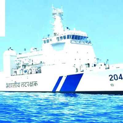 Rajnath Singh commissions ICG’s pollution control vessel ‘Samudra Pratap’ in Goa