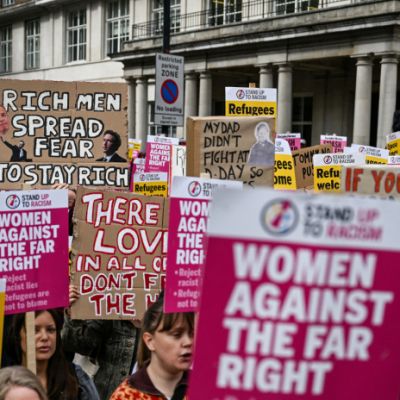 Huge police presence in London for rival protests – RTHK