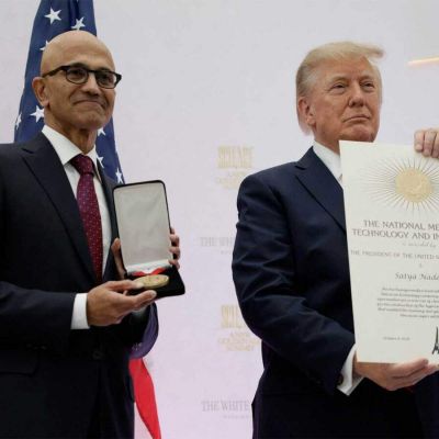 Microsoft reacts to US immigration crackdown while Trump honours CEO Nadella