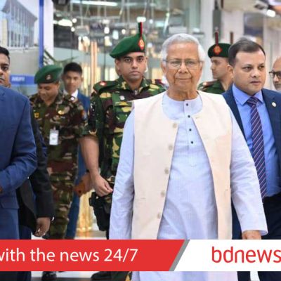 Chief Advisor Yunus flies to Rome