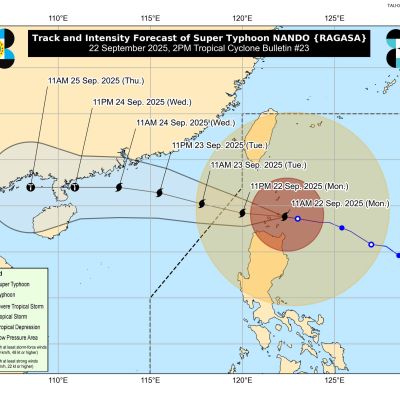 Nando passes close to Babuyan Islands as Signal No. 5 remains up