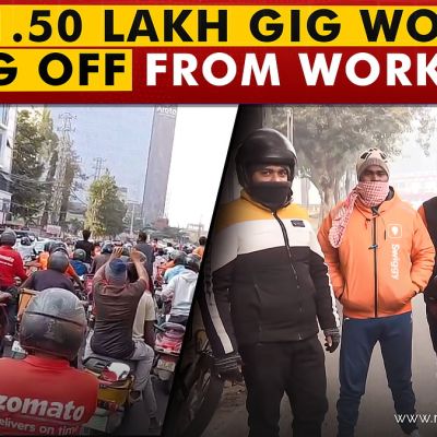 Gig workers protest against low pay and unsafe working models on quick commerce platforms