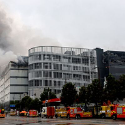 Firefighters race to keep Coupang blaze from battery-filled floor