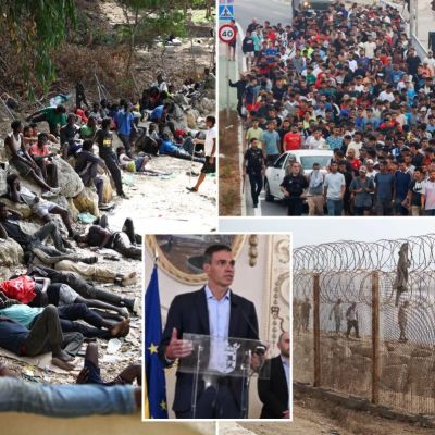Socialist Spanish PM blasts Giorgia Meloni over restored border controls after Ceuta surge, demands emergency meeting