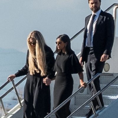 Charlie Kirk’s widow seen for first time as his coffin arrives back home