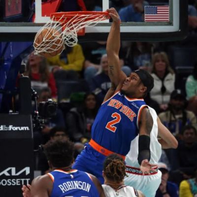 Miles McBride provides huge lift off Knicks’ bench, plus one huge dunk