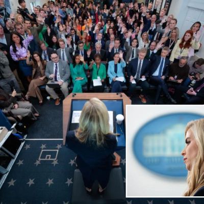Katie Zacharia visibly 'nervous' in first White House press briefing as she pulls plug after just 14 minutes