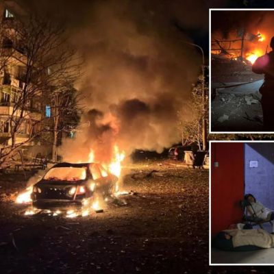 Russian air strikes hit Ukraine, forcing Poland and its allies to…