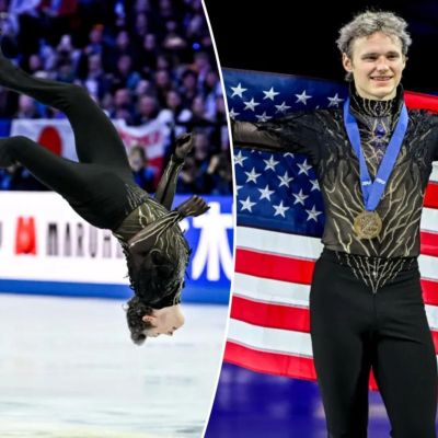 ‘Quad God’ Ilia Malinin avenges Olympic disappointment with backflip for third straight world title
