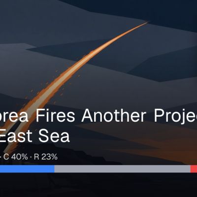 North Korea Fires Another Projectile Toward East Sea