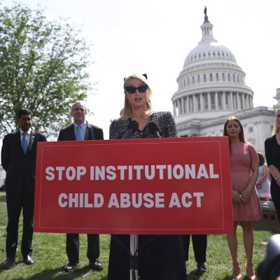 Paris Hilton calls on the House to take up child abuse bill before session ends
