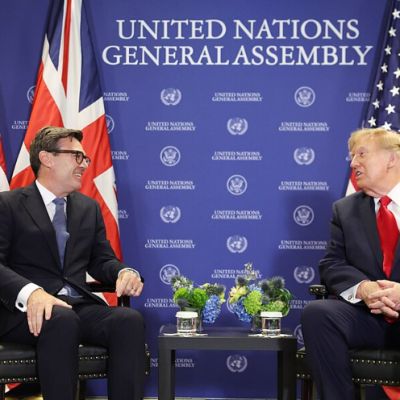 Trump Meets UK Prime Minister Andy Burnham at United Nations