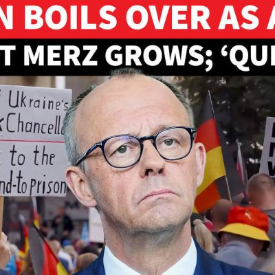 ‘Not My Chancellor’: Thousands On Streets In Berlin Demand Merz To Quit, Chant Anti-Migration Slogan