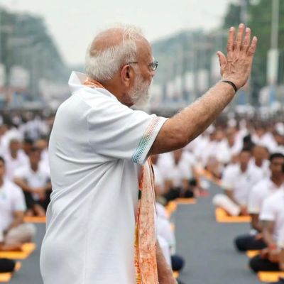 ‘It connects everyone’: PM Modi leads Yoga Day celebrations from Kolkata’s Red Road — in pictures